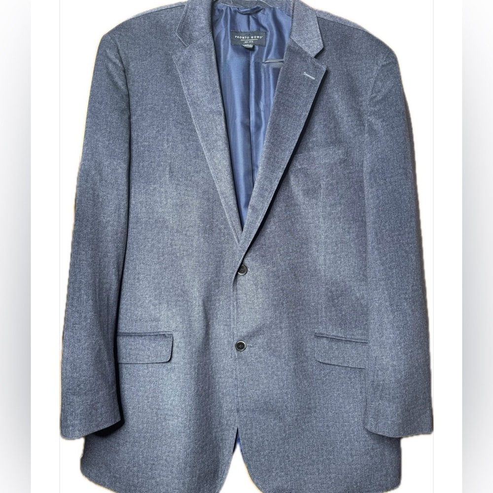 Pronto Uomo men's gray herringbone sport coat,blazer size 3XL